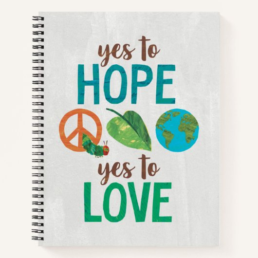 Hungerische Raupe | Ja zur Hoffnung Notizblock (Vorderseite)