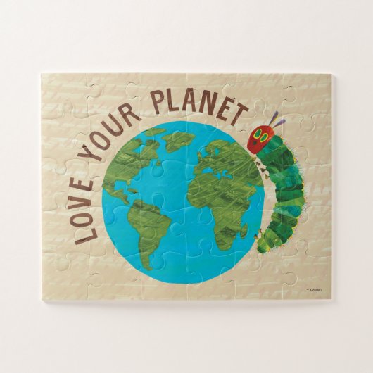 Hungerische Raupe | Liebe Ihr Planet - Kinder Puzzle (Horizontal)
