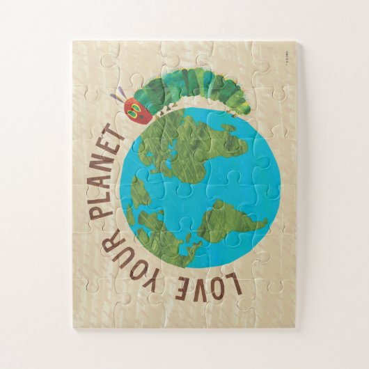 Hungerische Raupe | Liebe Ihr Planet - Kinder Puzzle (Vertikal)