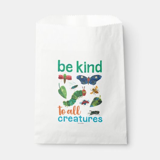 Hungerische Raupe | Seien Sie freundlich zu allen  Geschenktütchen (Vorderseite)