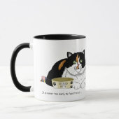 Hungerkatze am frühen Morgen Tasse (Links)