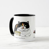 Hungerkatze am frühen Morgen Tasse (Vorderseite Links)