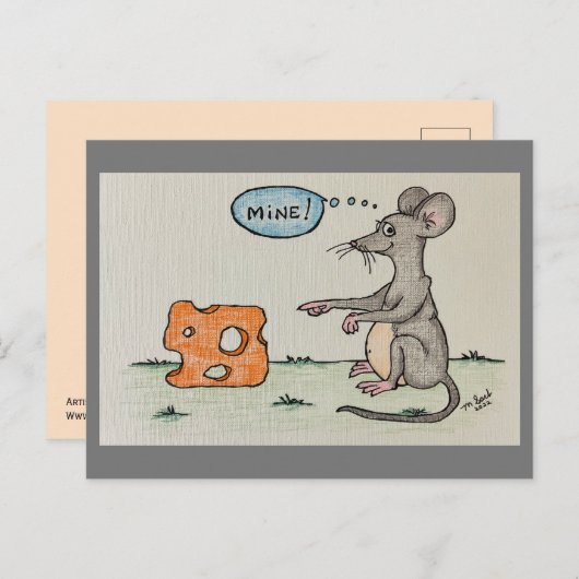 Hungermäuse Postüberfahrt Postkarte (Vorne/Hinten)