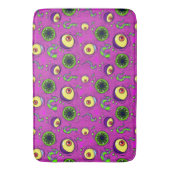 Hungermonster Nahtloses Muster Badematte (Vorderseite Vertikal)