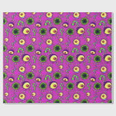 Hungermonster Nahtloses Muster Geschenkpapier (Flach)