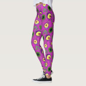 Hungermonster Nahtloses Muster Leggings (Links)