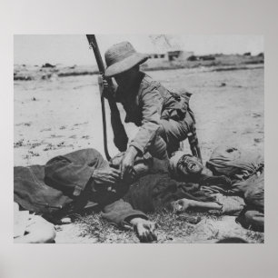 Hungernder türkischer Soldat Poster
