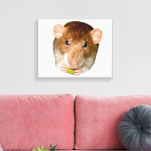 Hungerrat Canvas Print Leinwanddruck (Insitu (Wohnzimmer))