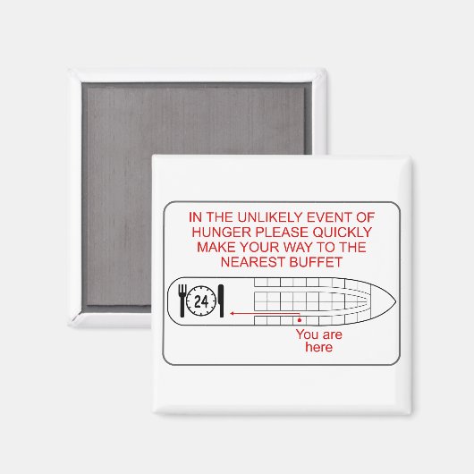 Hungersnot Magnet (Vorderseite/Rückseite)