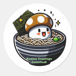 Hungersnot Runder Aufkleber