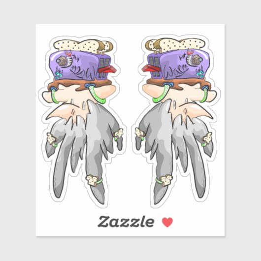 Hungertoast Aufkleber (Blatt)