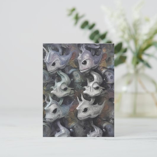 Hungertouren im stillen Wasser der Freizeit Postkarte (Stehend Vorderseite)