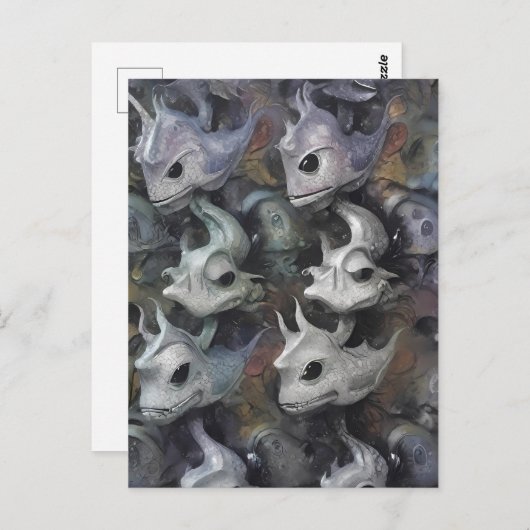 Hungertouren im stillen Wasser der Freizeit Postkarte (Vorne/Hinten)