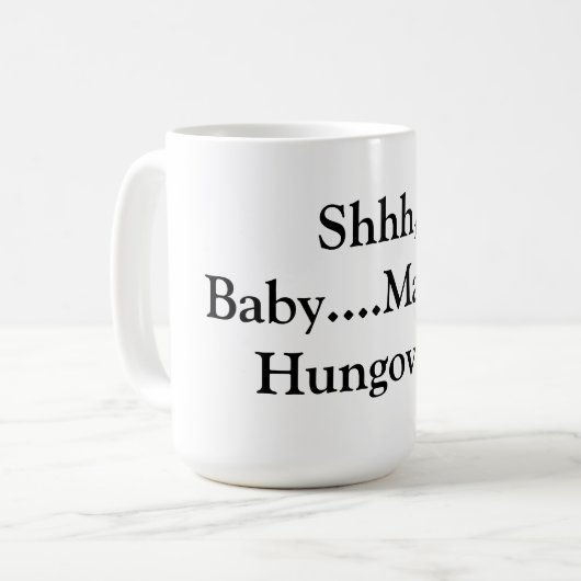 Hungover Mutter Kaffeetasse (Vorderseite Links)