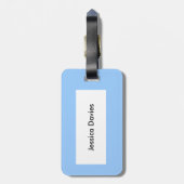 Hungrat Custom Luggage Tag Gepäckanhänger (Rückseite vertikal)