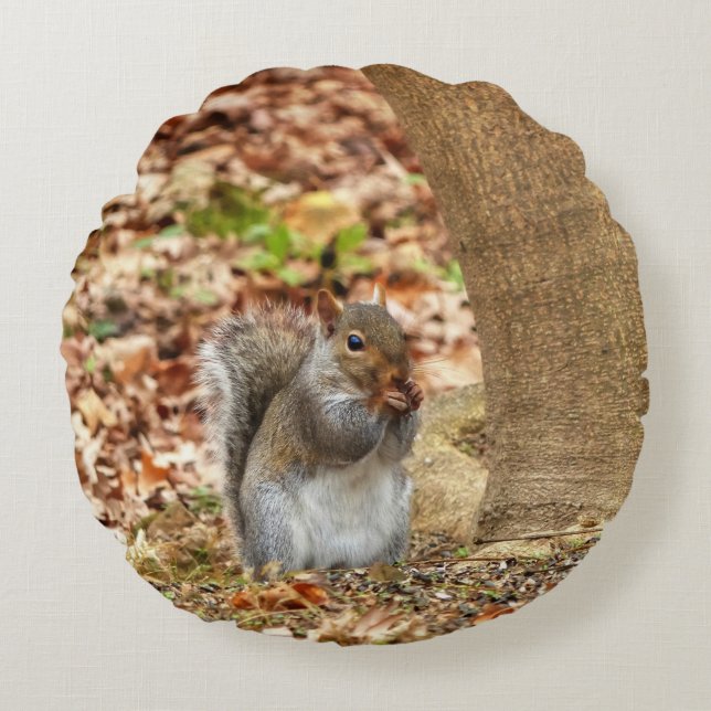 Hungriechrel Rundes Kissen (Vorderseite)