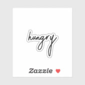 Hungrig, ästhetischer Teen Scrapbook Sticker (Blatt)