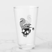 Hungrig Flying Gray Death Eichirrel Glas (Rückseite)