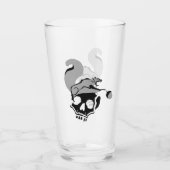 Hungrig Flying Gray Death Eichirrel Glas (Vorderseite)