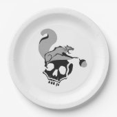 Hungrig Flying Gray Death Eichirrel Pappteller (Vorderseite)