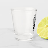 Hungrig Flying Gray Death Eichirrel Schnapsglas (Links)