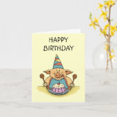 Hungrig-Geburtstagskarte Karte (Gelbe Blume)