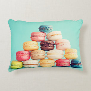 Hungrig, Macaron, Hipster, Mehrfarben, Dekokissen