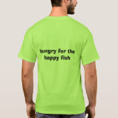 hungrig nach dem glücklichen Fisch T-Shirt (Rückseite)