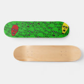 Hungrig Untot Zombie Heads Skateboard (Horizontal)