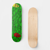 Hungrig Untot Zombie Heads Skateboard (Vorderseite)