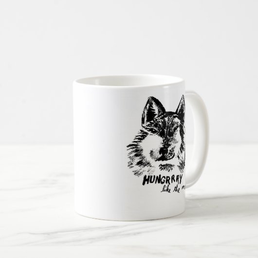 hungrig wie der Wolf Kaffeetasse (VorderseiteRechts)