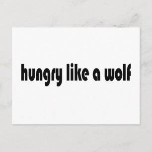 Hungrig wie ein Wolf Postkarte