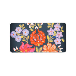 hungrige Blume - lebhafte Farben Adressaufkleber