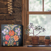 hungrige Blume - lebhafte Farben Fliese