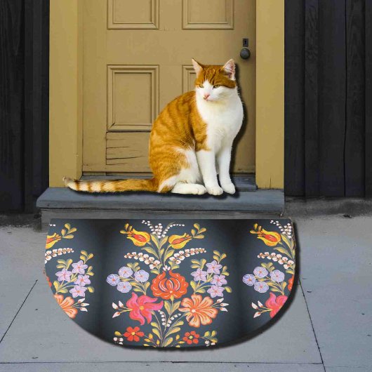 hungrige Blume - lebhafte Farben Fußmatte