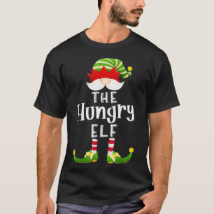 Hungrige-Elf-Gruppe Weihnachten Lustige Pyjama-Par T-Shirt