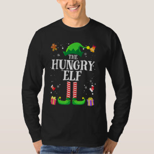 Hungrige Elf passende Familientruppe Weihnachtsfei T-Shirt
