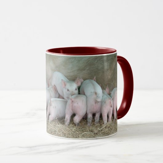 Hungrige Ferkel Tasse (VorderseiteRechts)
