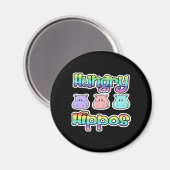 hungrige Flusspferde Magnet (Vorderseite/Rückseite)
