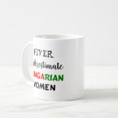 hungrige Frauen Kaffeetasse (Vorderseite Links)