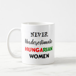 hungrige Frauen Kaffeetasse