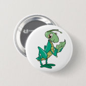 Hungrige Heuschrecke Button (Vorne & Hinten)