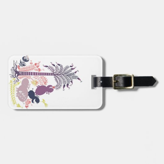 Hungrige hungrige Flusspferde Gepäckanhänger (Vorderseite horizontal)