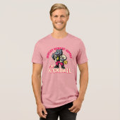 Hungrige Hungrige Flusspferde UHS Kickball Tri-Blend Shirt (Vorderseite voll)