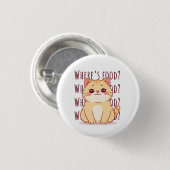 Hungrige Ingwerkatze  Button (Vorne & Hinten)