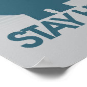 Hungrige Inspiration bleibe Poster (Ecke)