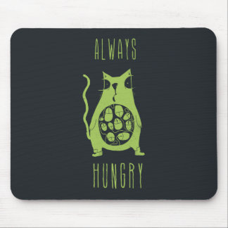 Hungrige Katze hat Hunger Mousepad