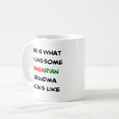 hungrige Oma, phantastisch Kaffeetasse (Vorderseite Links)