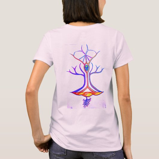 Hungrige Pilz-gefärbte Krawatte T T-Shirt (Rückseite)