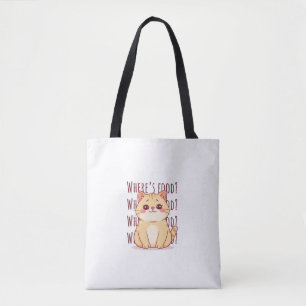Hungrige rote Katze Tasche